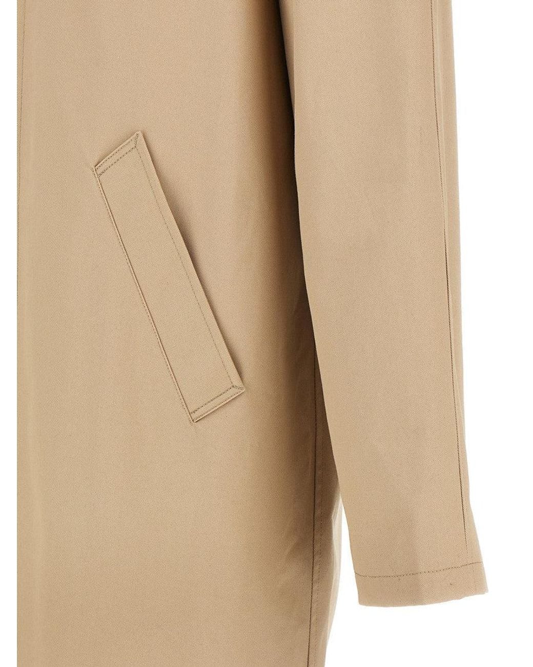 A.P.C. Natural 'Mac Ville' Trench Coat for men