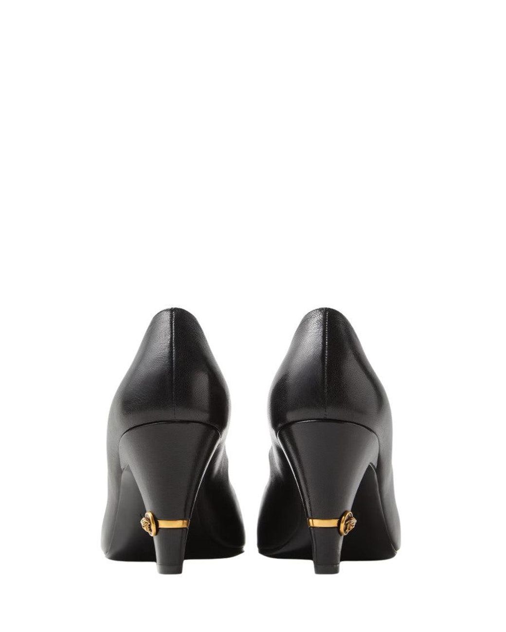 Versace Black Stylish High Heel Shoes For