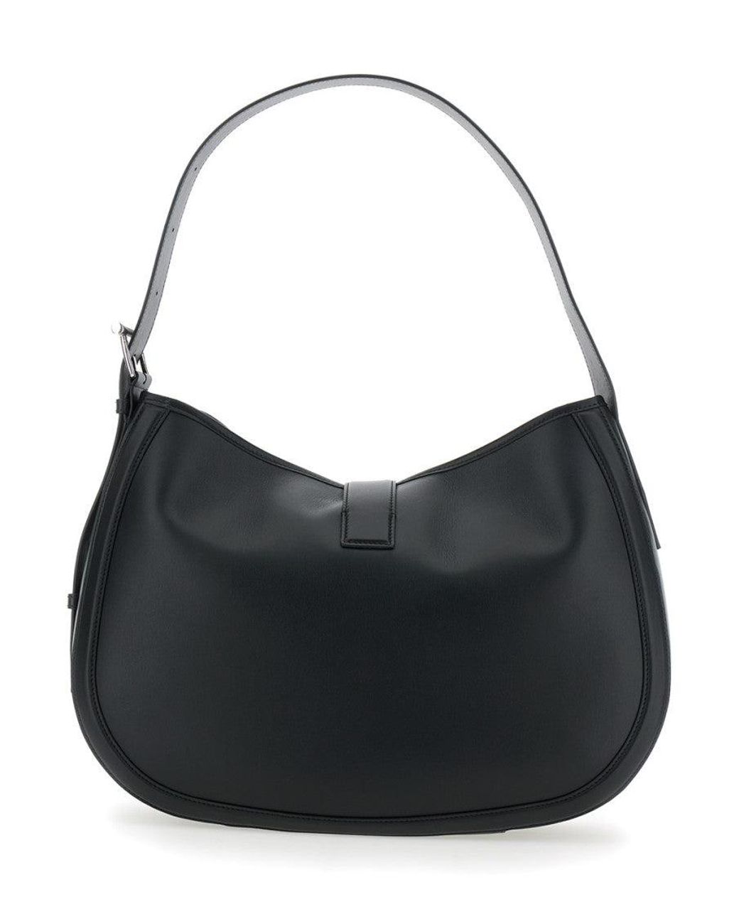 McQueen Black T-Bar Shoulder Bag