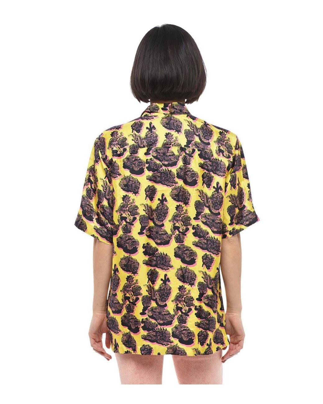 Stella McCartney Yellow Regular Graphic Shirt