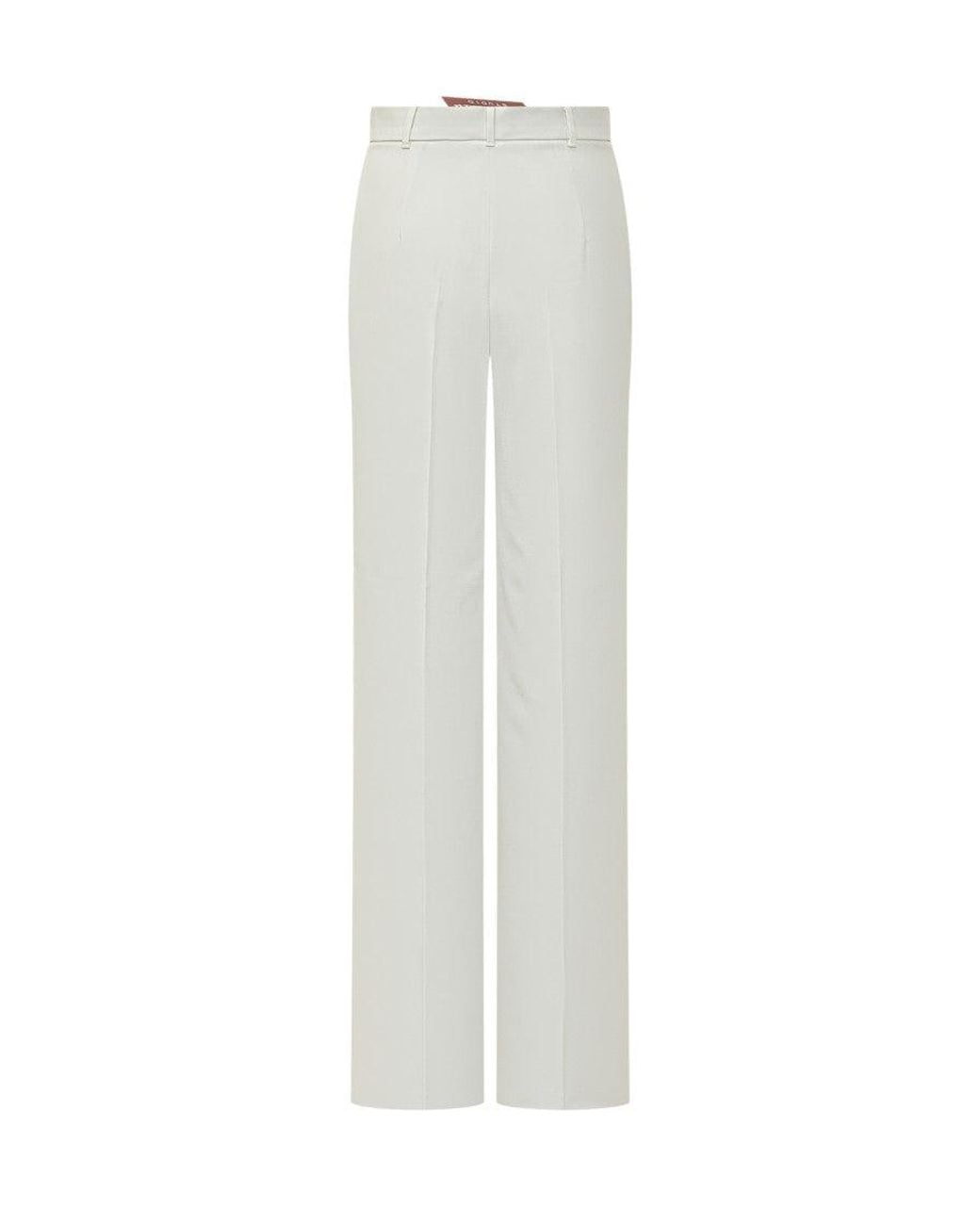 Max Mara White High-Waisted Tailored Trousers