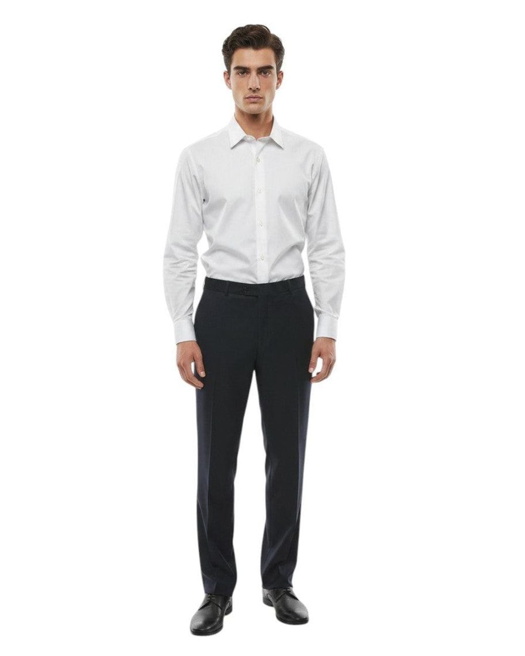 Corneliani Gray Dark Tailored Pants for men