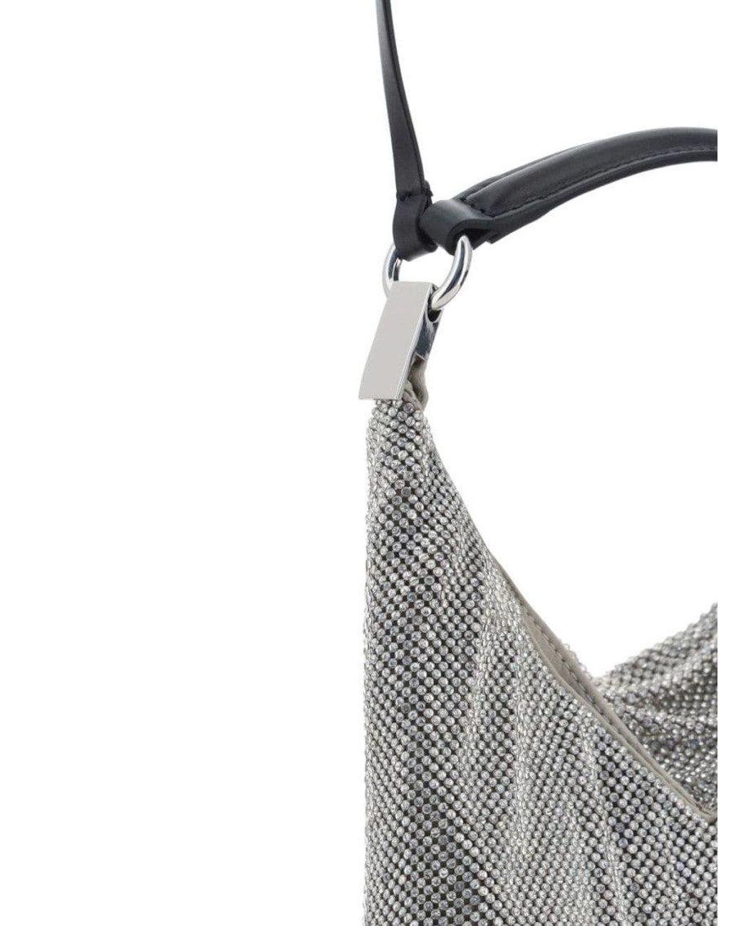 Benedetta Bruzziches Gray Bella Ciao Shoulder Bag
