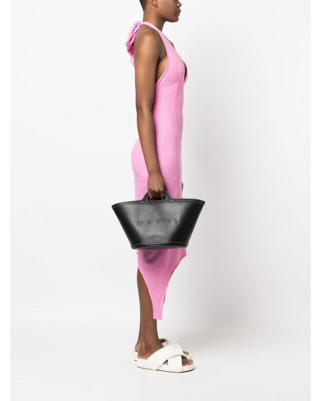 Marni Black Tropicalia Satchel Bag