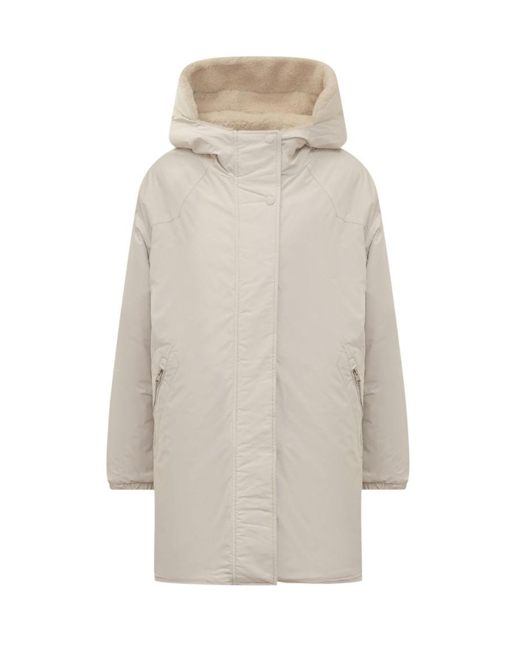 Woolrich Natural Solid Hood Jacket