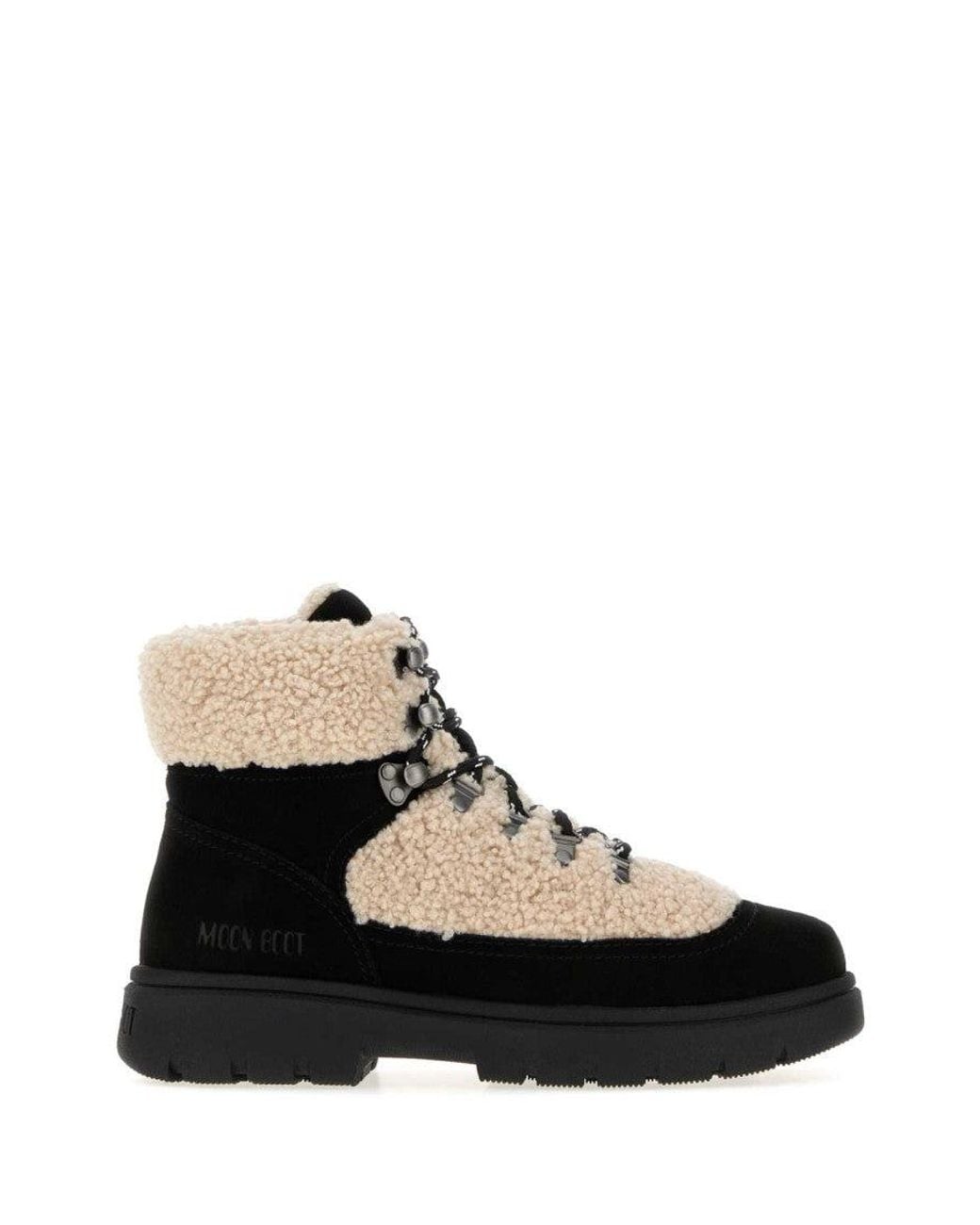 Moon Boot Black Lace-Up Boots for men