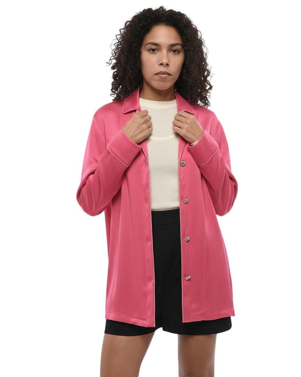 Max Mara Red Regular Solid Shirt