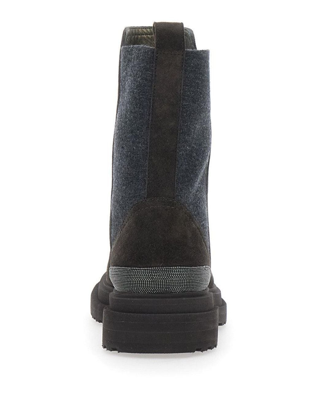 Brunello Cucinelli Black Mini Ankle Boots