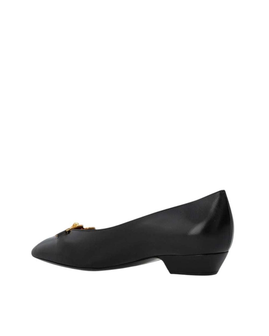 Versace Black Medusa-95 Ballet Flats