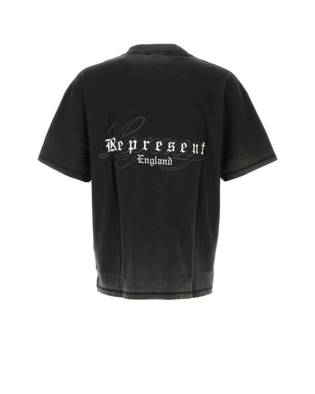 Represent Black Legacy Overprint T-Shirt for men