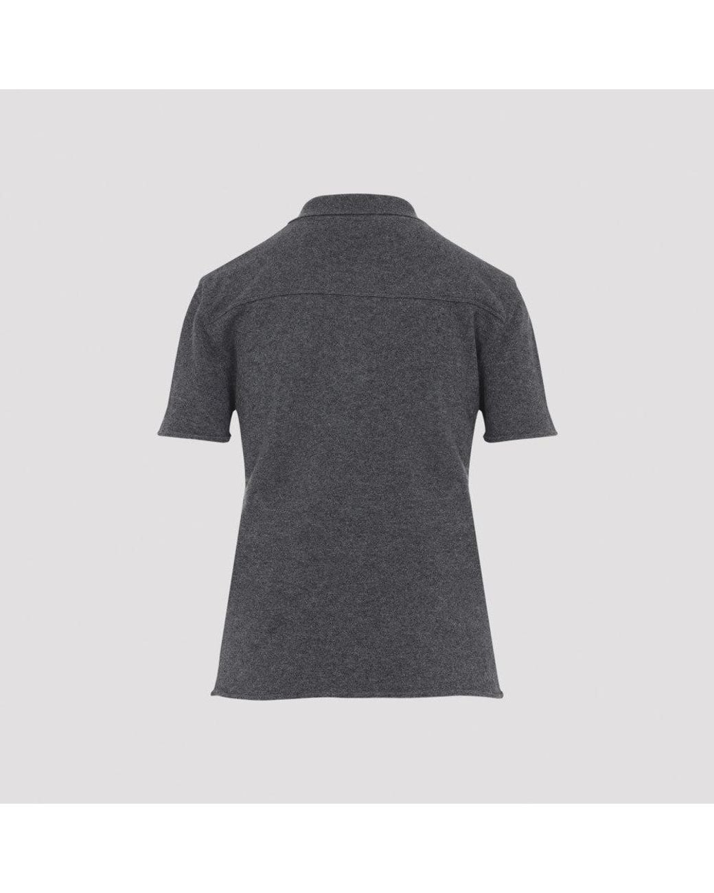 Miu Miu Gray Logo Polo