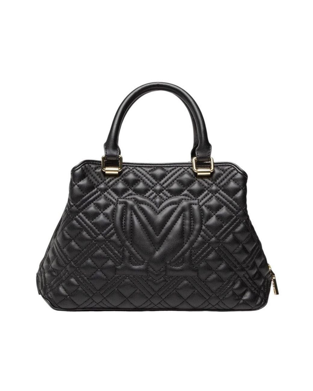 Love Moschino Black Logo Small Satchel
