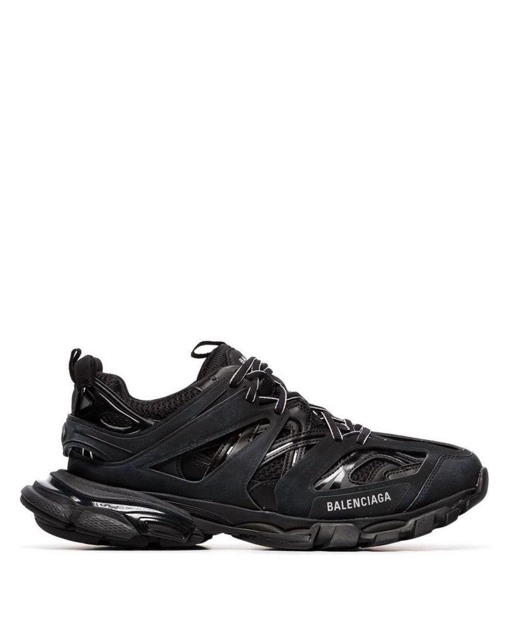 Balenciaga Black Logo Track Sneakers for men