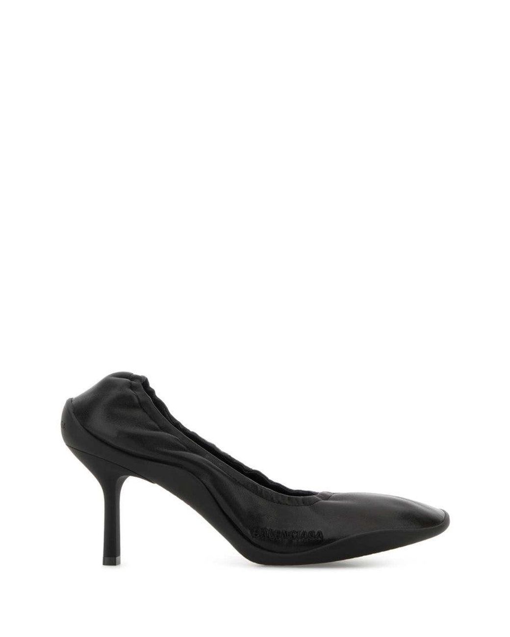 Balenciaga Black Leather Shibuya Pumps