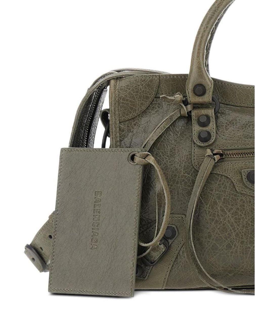 Balenciaga Green Le City Small Satchel