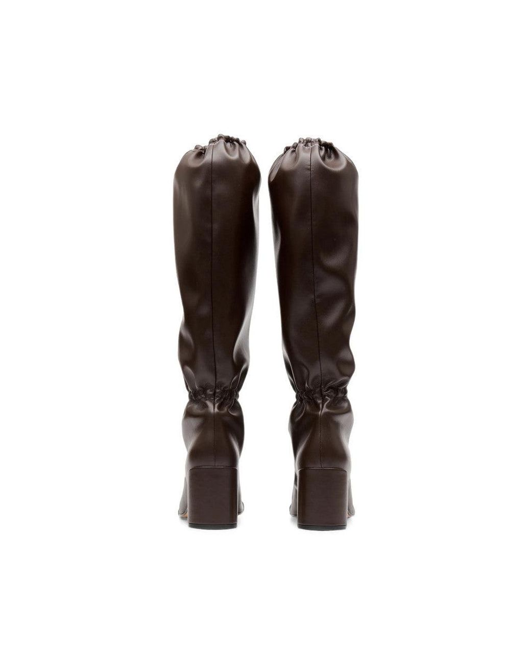 MM6 by Maison Margiela Brown Leather Boots