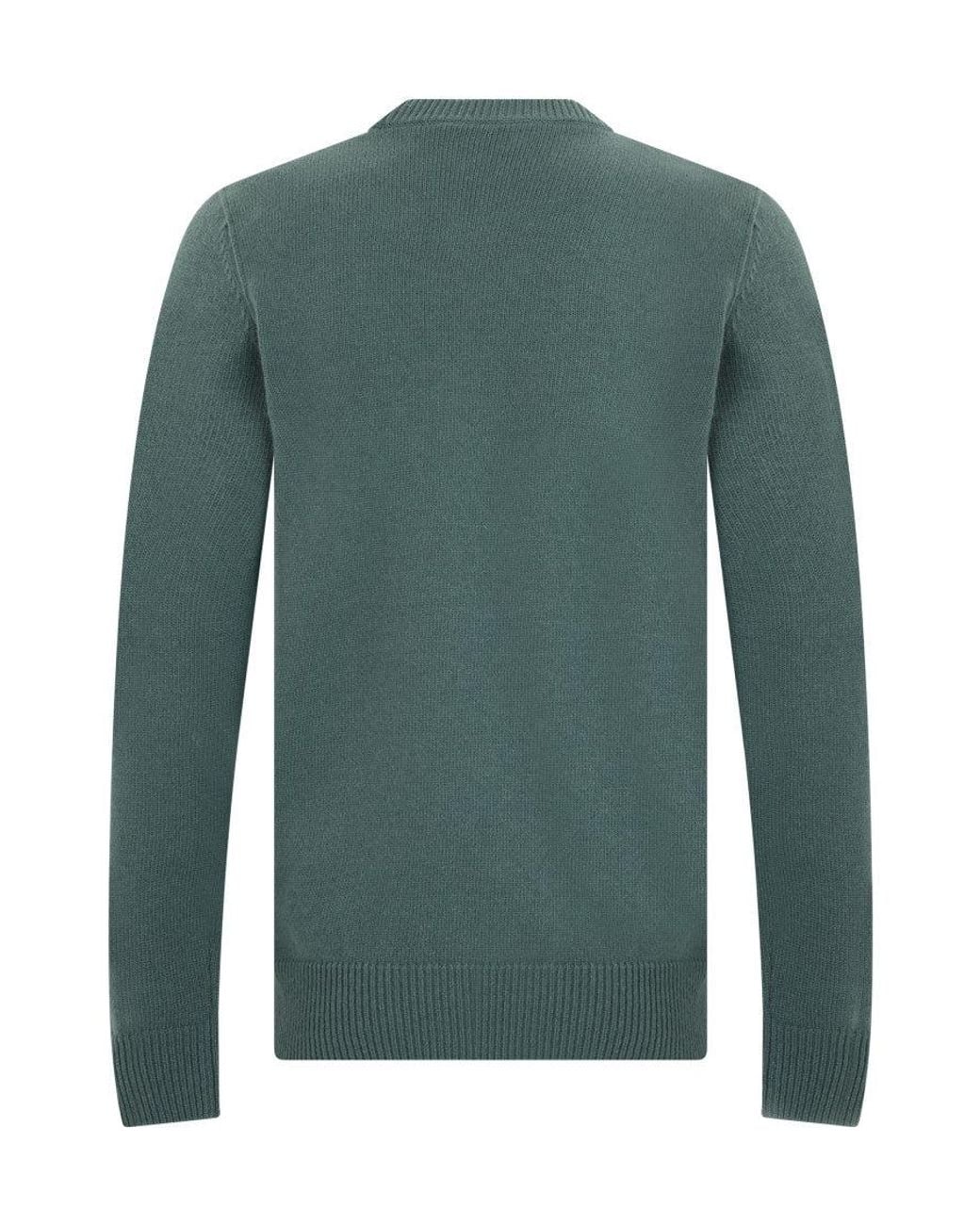 Stone Island Green Crew Neck Sweater for men