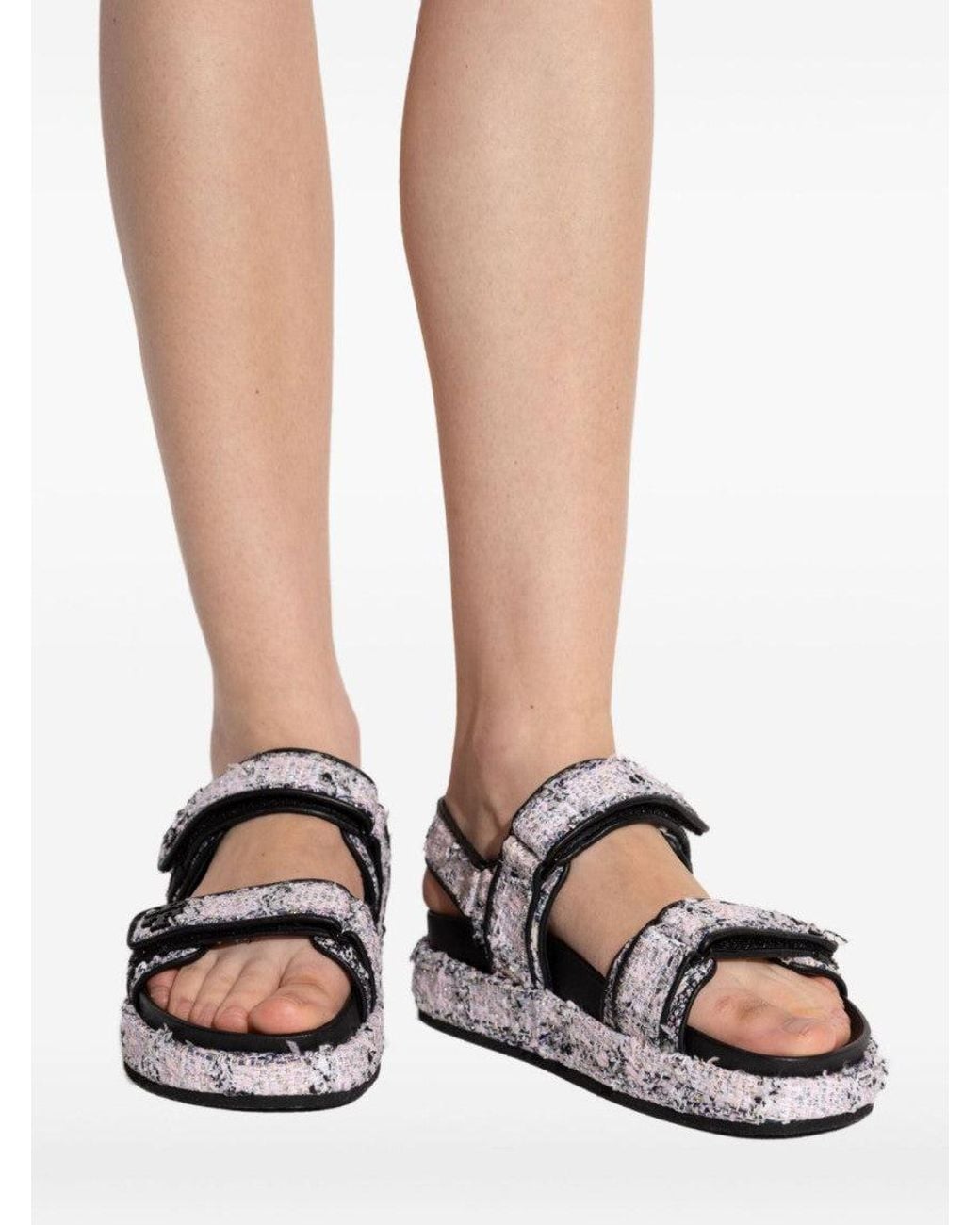 Tory Burch Blackwhite Kira Sandals