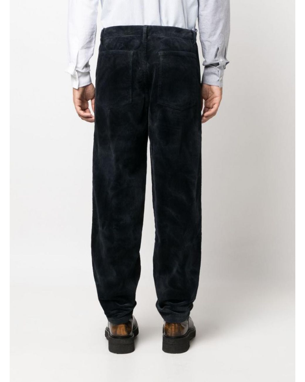 Comme des Garçons Blue Cotton Trousers for men