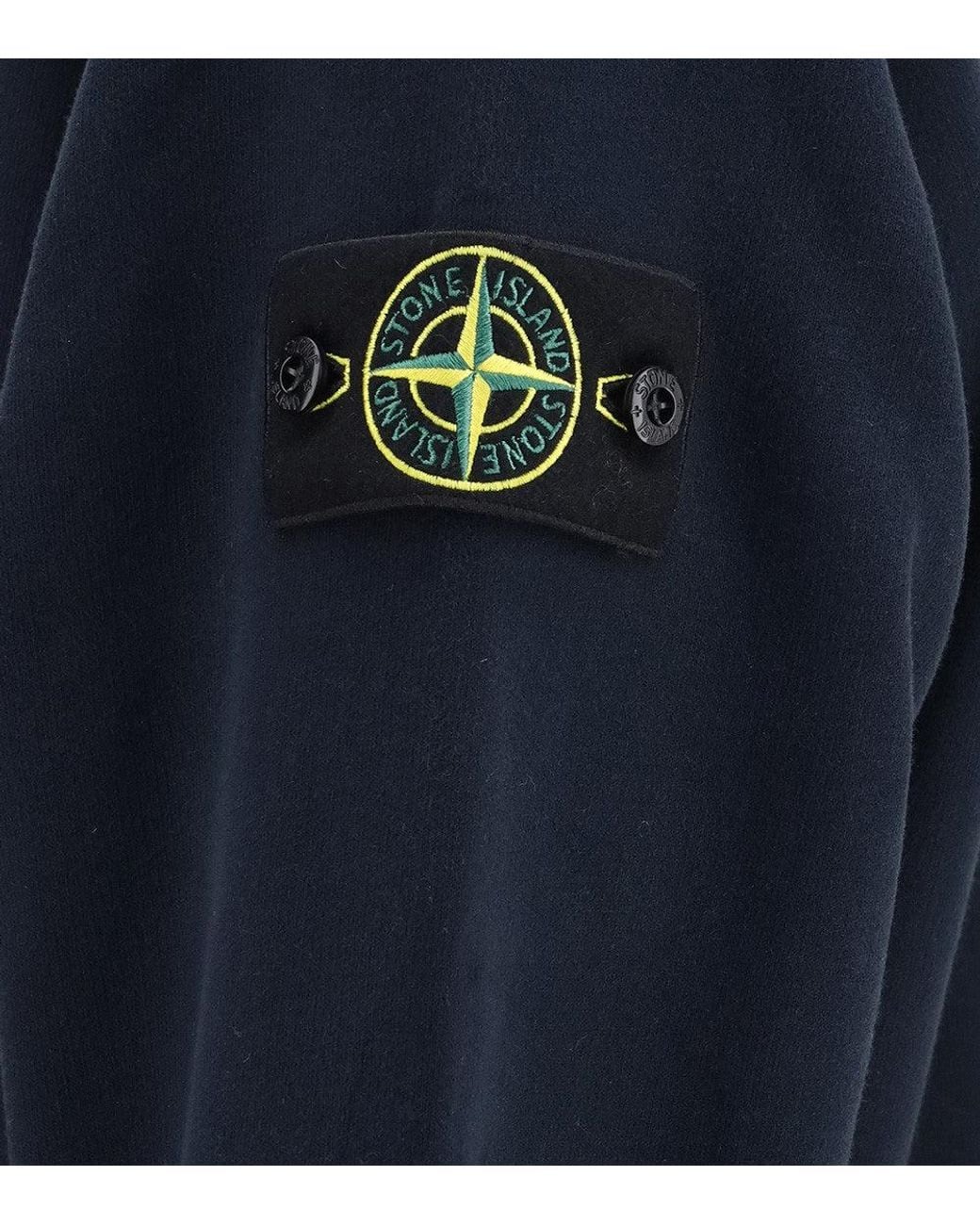 Stone Island Blue Oversized Hoodie for men