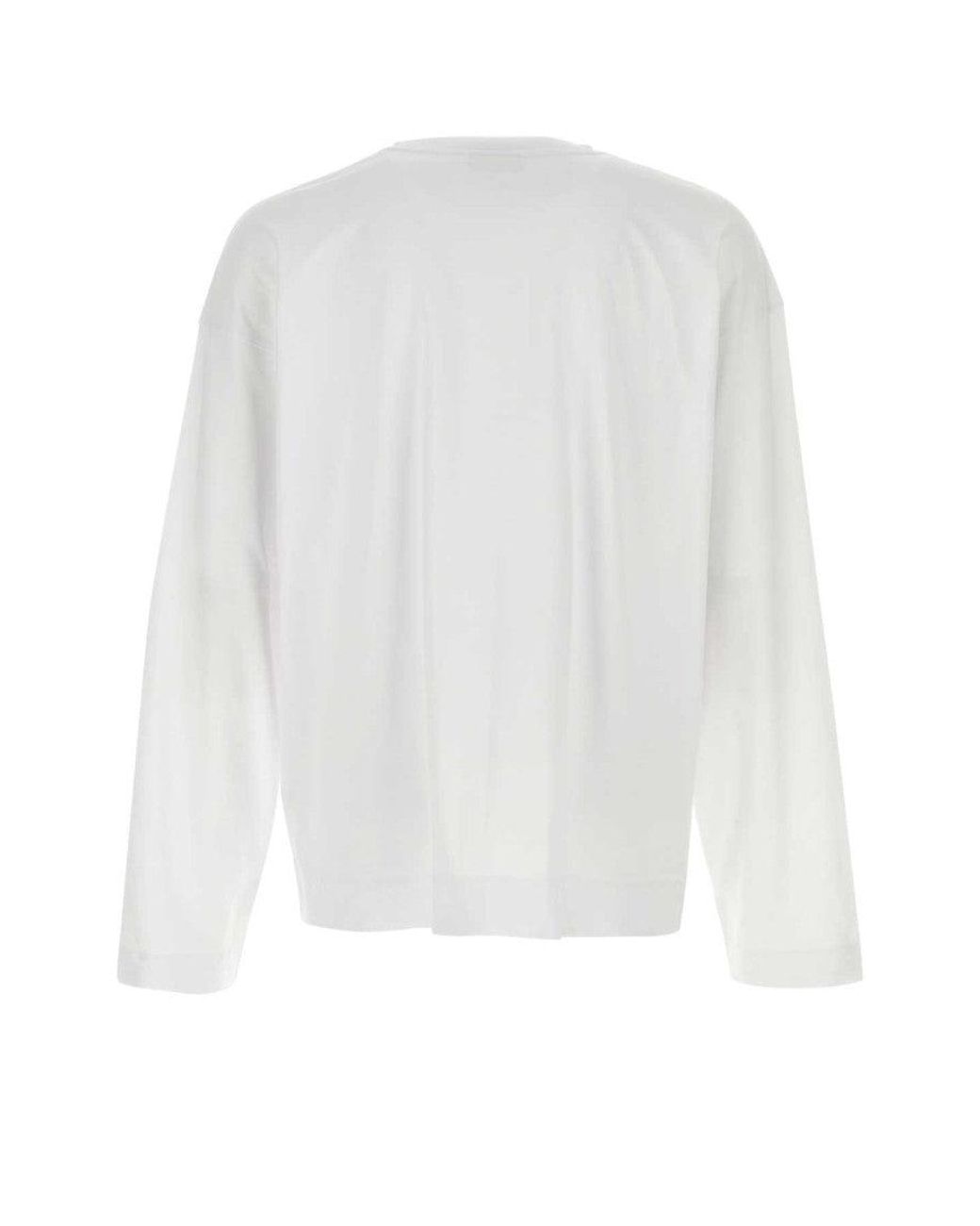 Dries Van Noten White Cotton T-Shirt for men