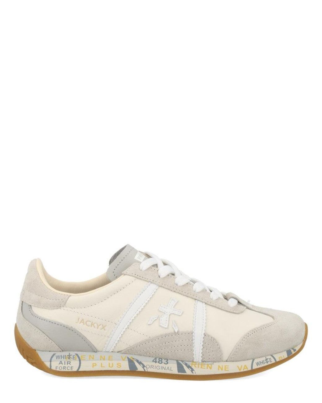 Premiata White Logo Jackyx-25D Sneakers