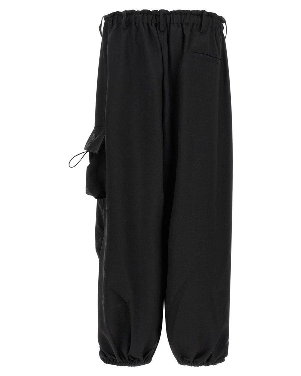 Y-3 Black Oversized Cargo Pants for men