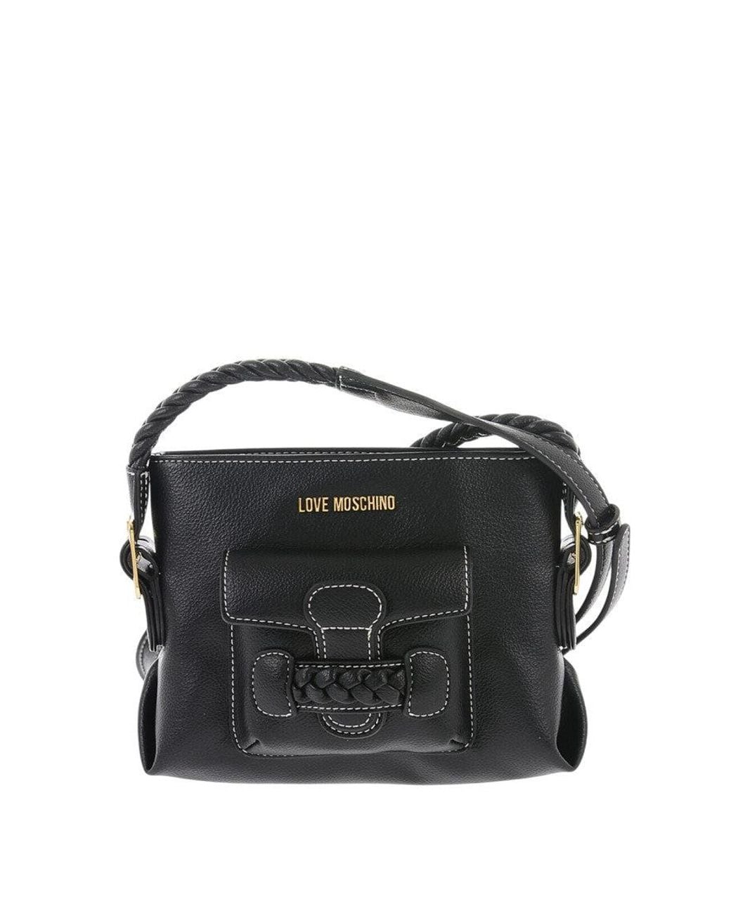 Love Moschino Black Logo Small Crossbody Bag