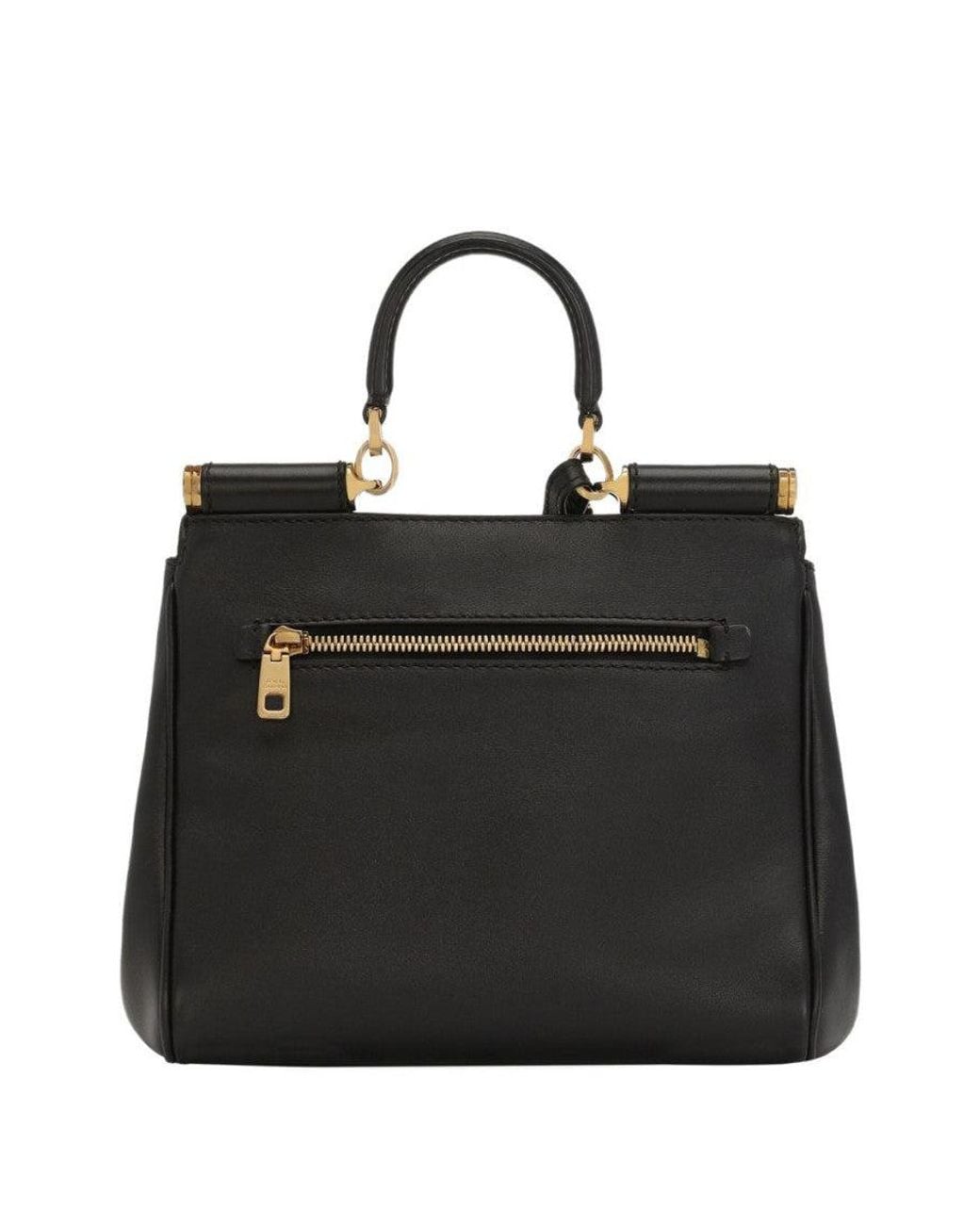 Dolce & Gabbana Black Sicily Satchel