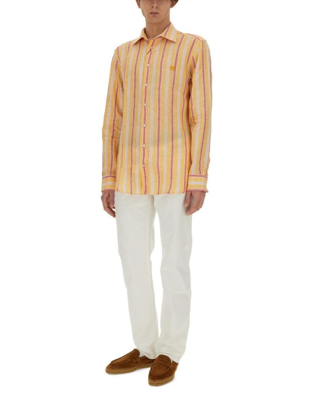 Etro Natural Regular Shirt for men