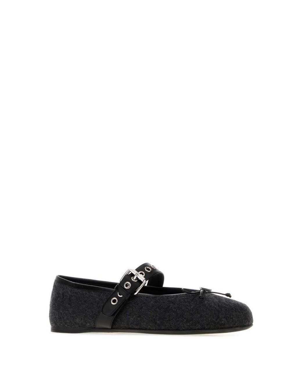 Miu Miu Black Ballerina Flats