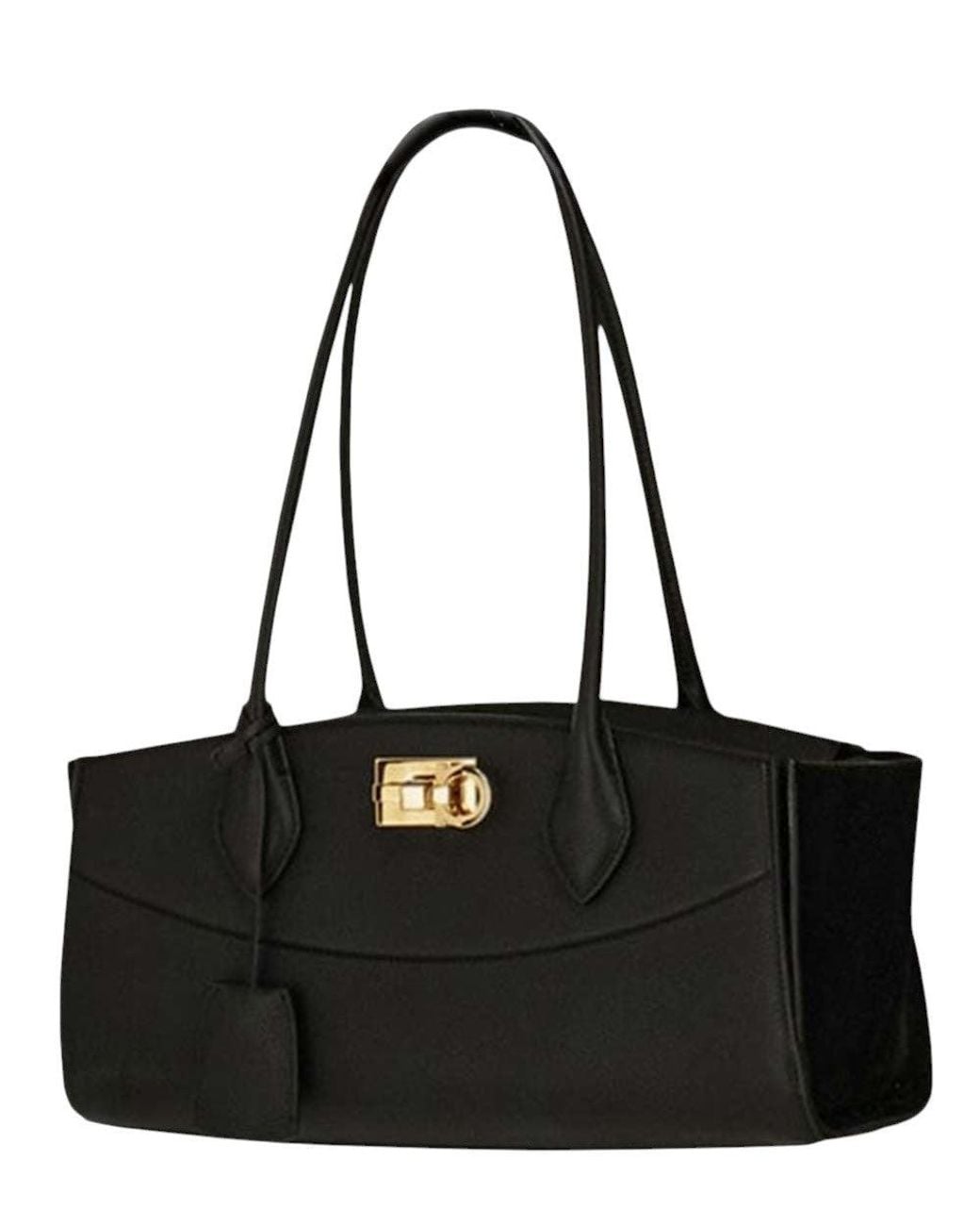 Ferragamo Black Studio Soft Medium Shoulder Bag