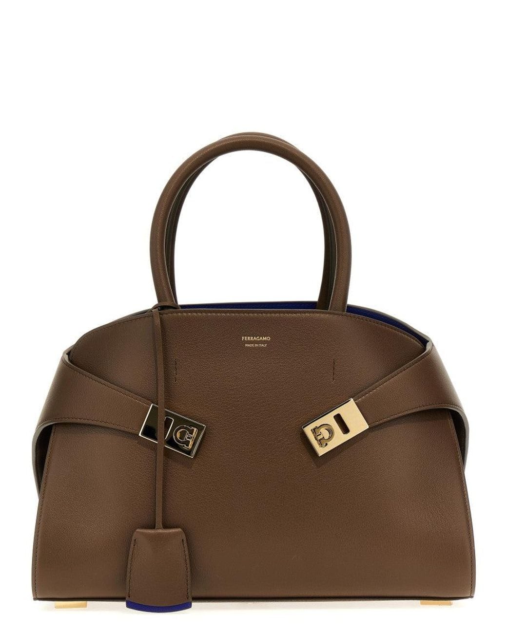 Ferragamo Brown 'Hug' Satchel Bag