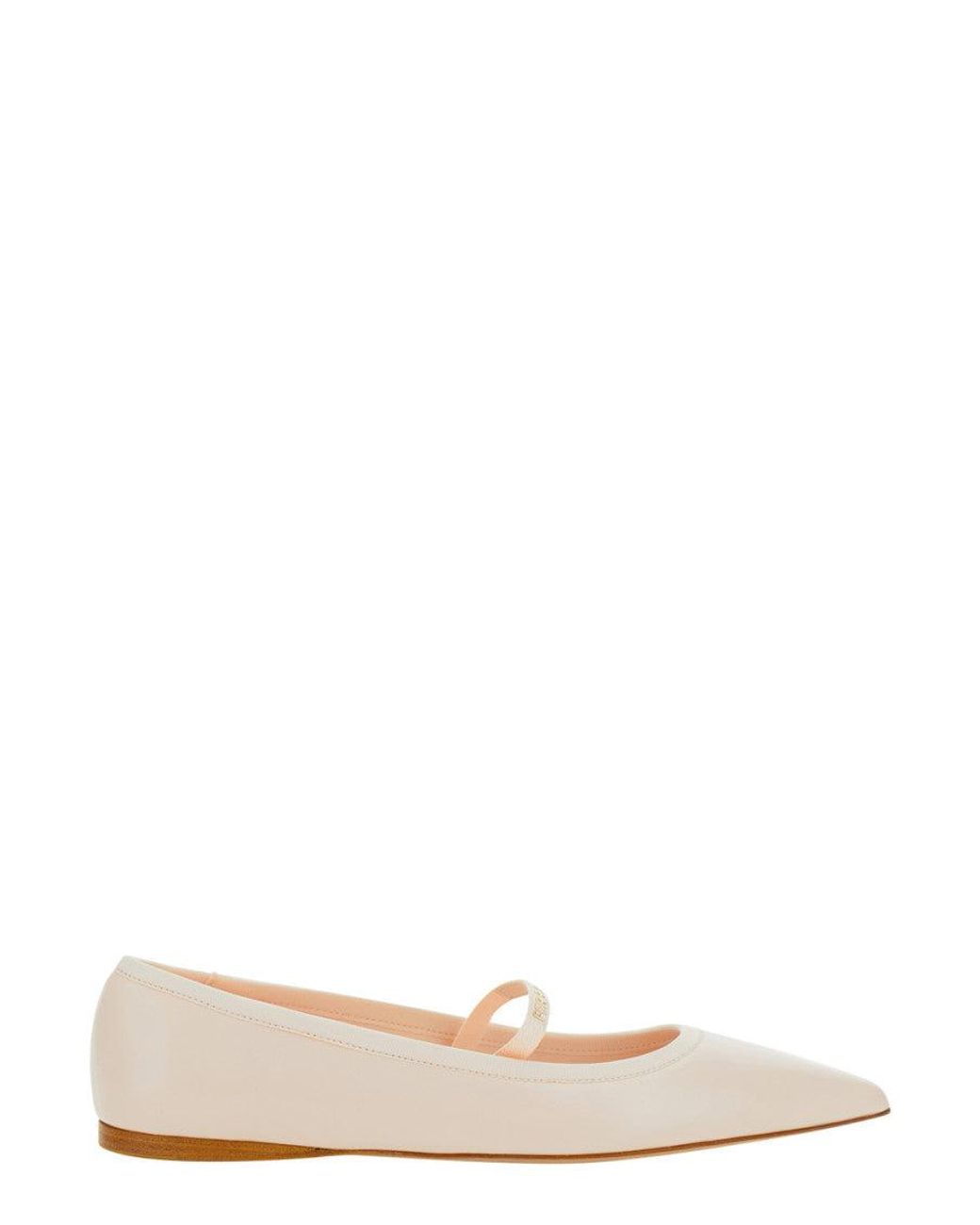 Ferragamo Pink Light Logo Ballet Flats