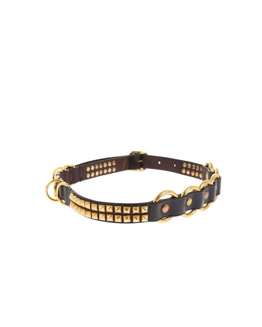 DSquared² Black Studded Casual Belt