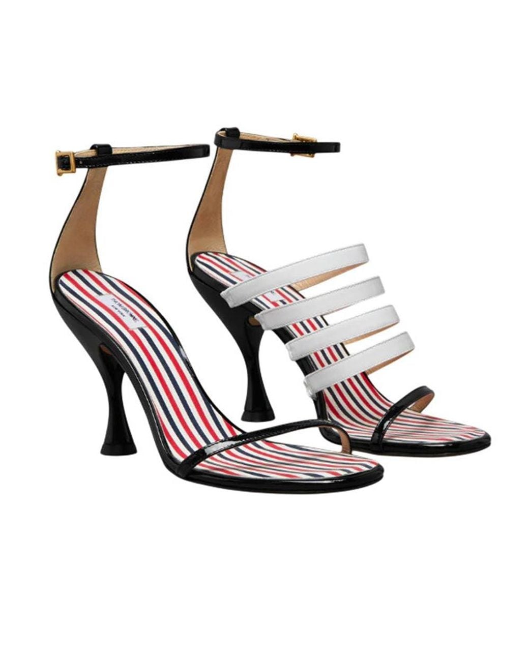Thom Browne Black Open Toe Heels