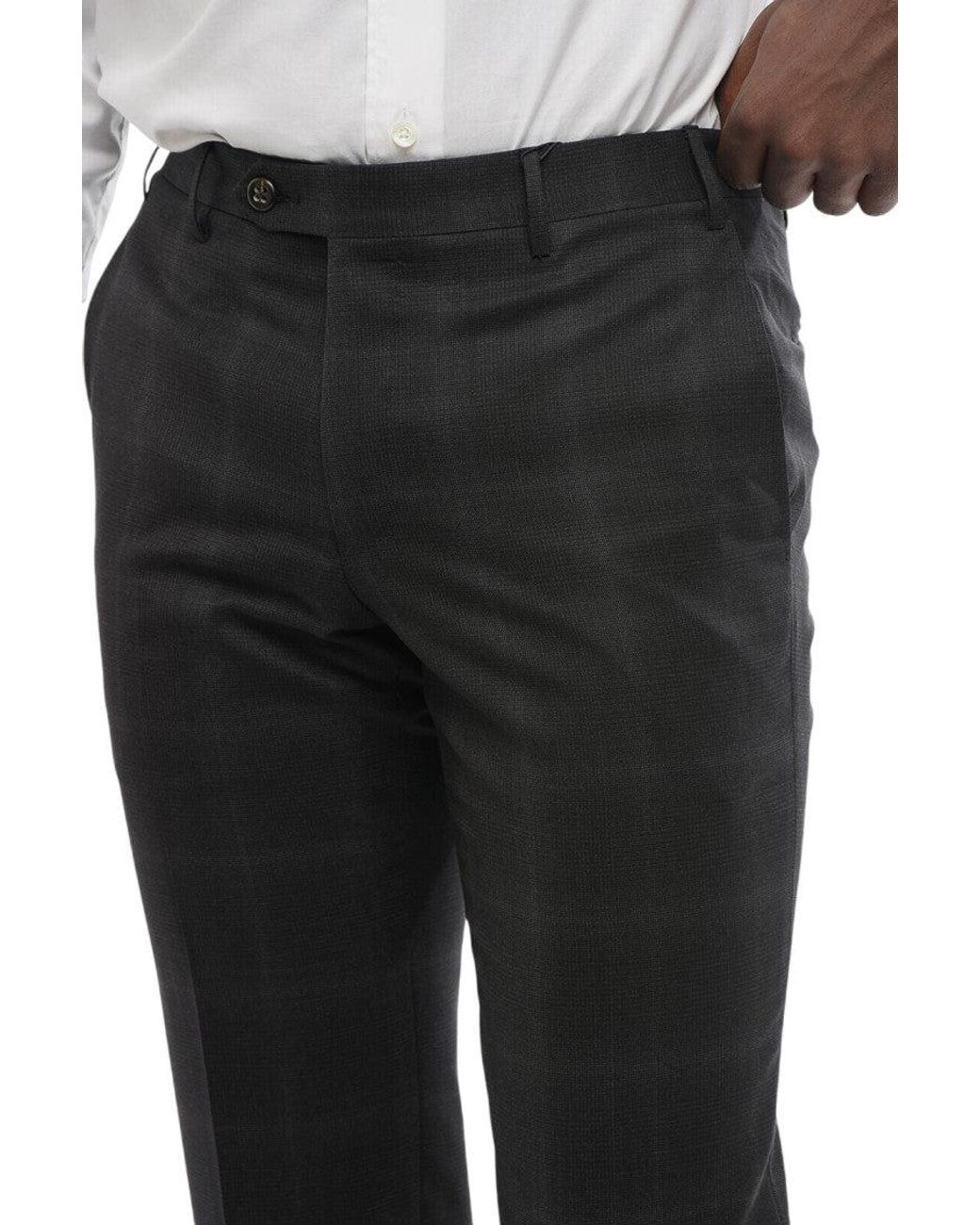 Corneliani Black Tailored Pants for men