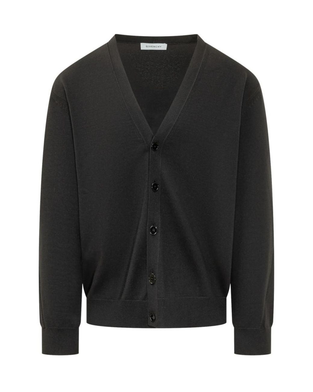 Givenchy Black V Neck Cardigans for men