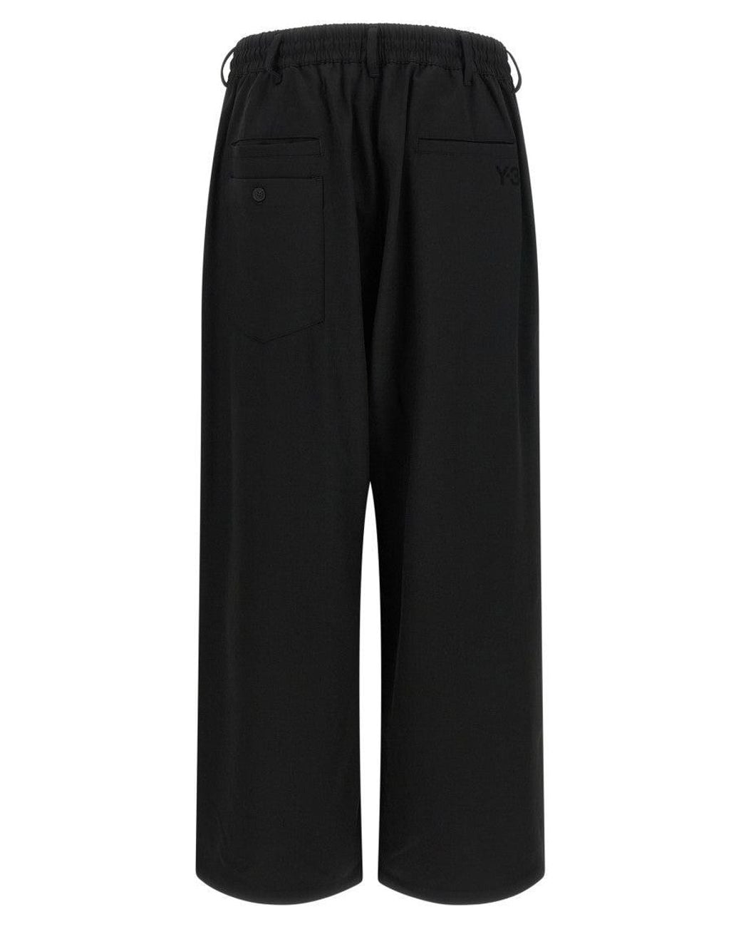 Y-3 Black Relaxed Drawstring Pants for men