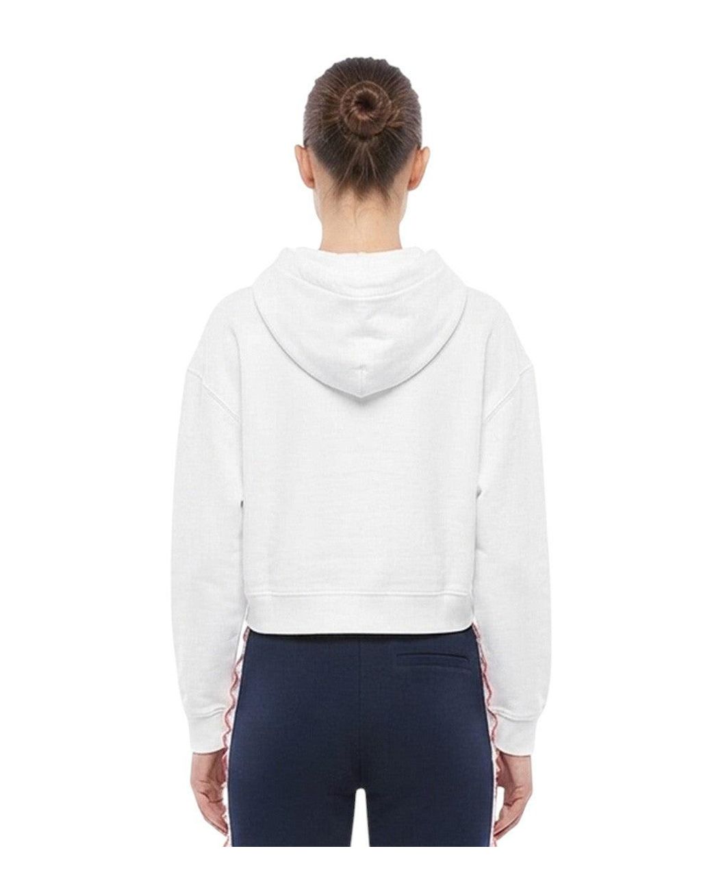 Stella McCartney White Logo Hood Hoodie