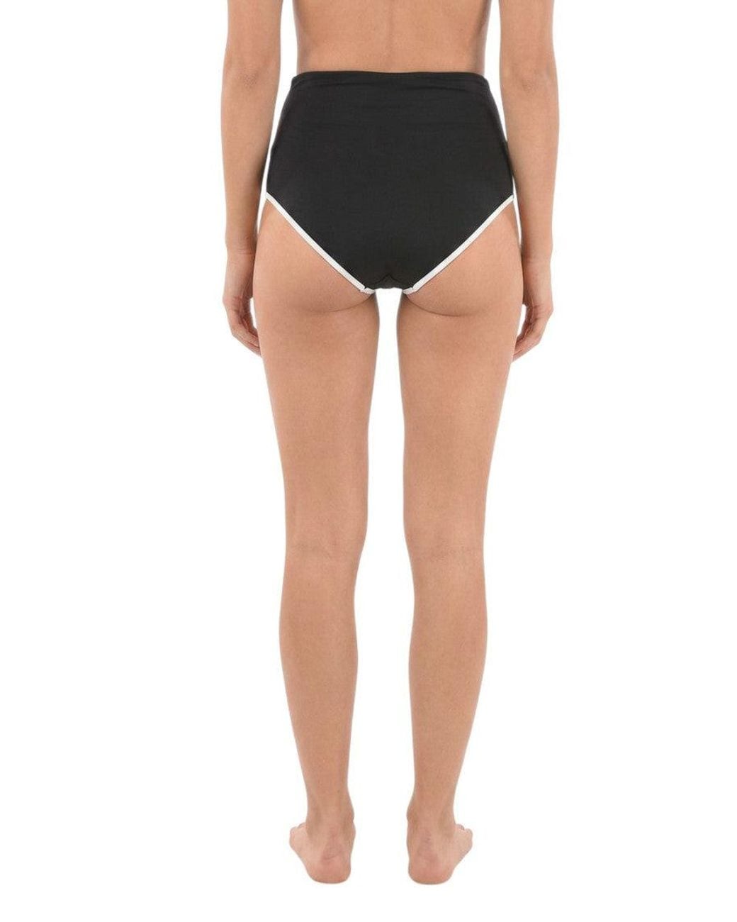 DIESEL Black Logo Bikini Bottom Swimwear