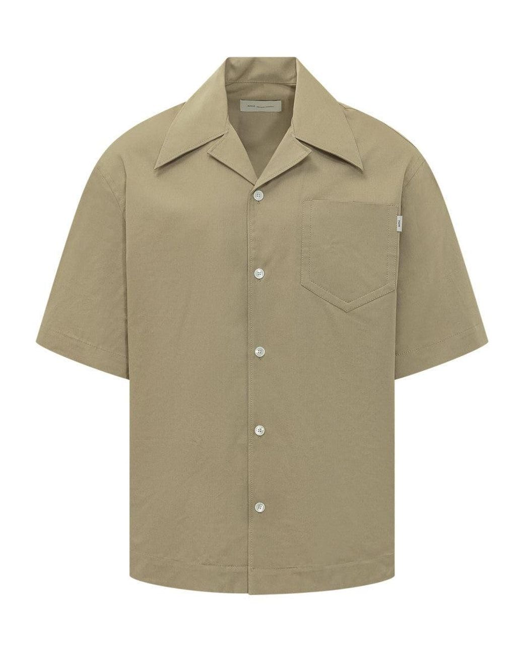 AMI Natural Regular Solid Shirt for men