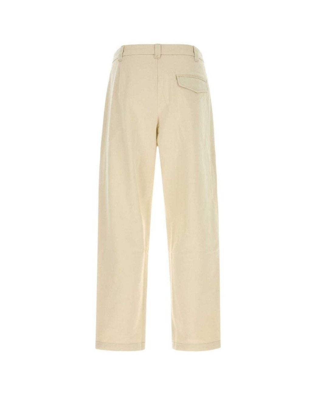 A.P.C. Natural Light Pleated Pants for men