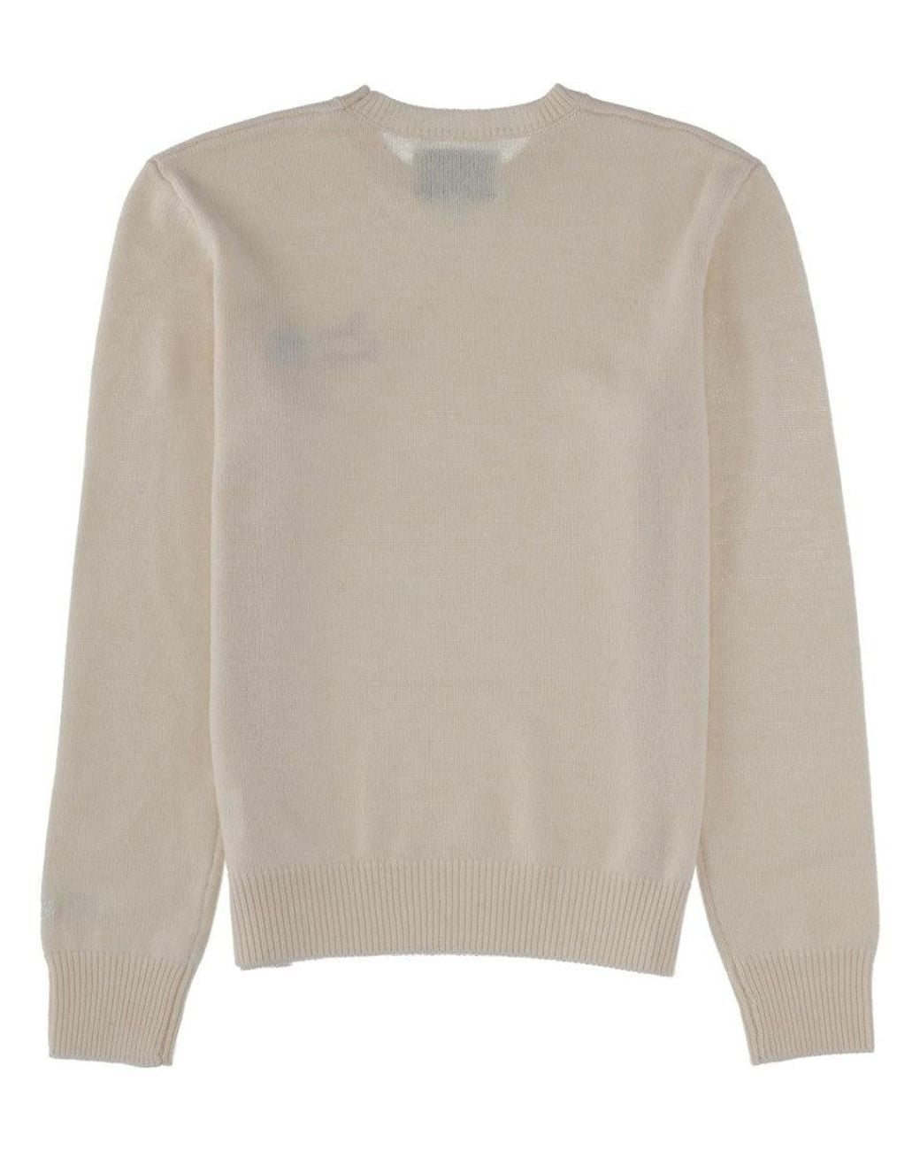 Mc2 Saint Barth Gray Embroidered Crew Neck Sweatshirt