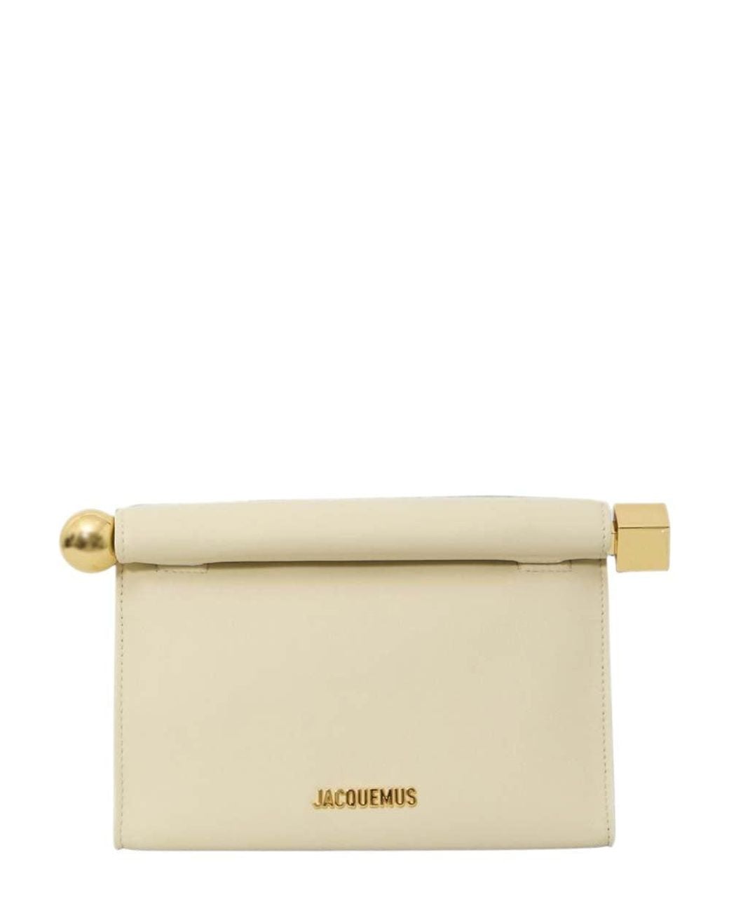 Jacquemus Natural Light Ivory Rond Carre Clutch