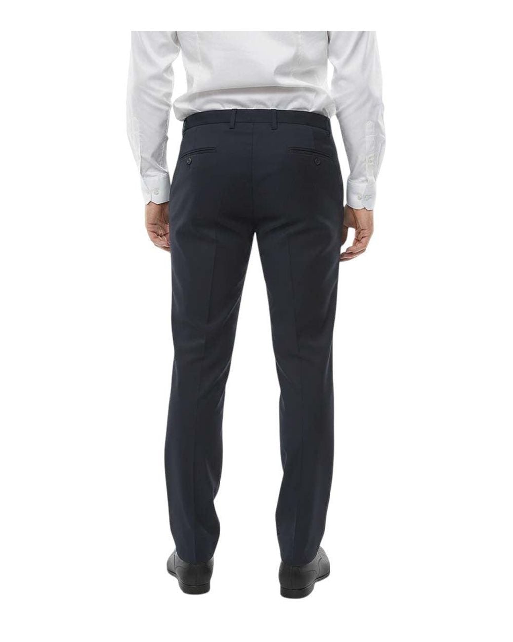 Corneliani Gray Flat Front Trousers for men