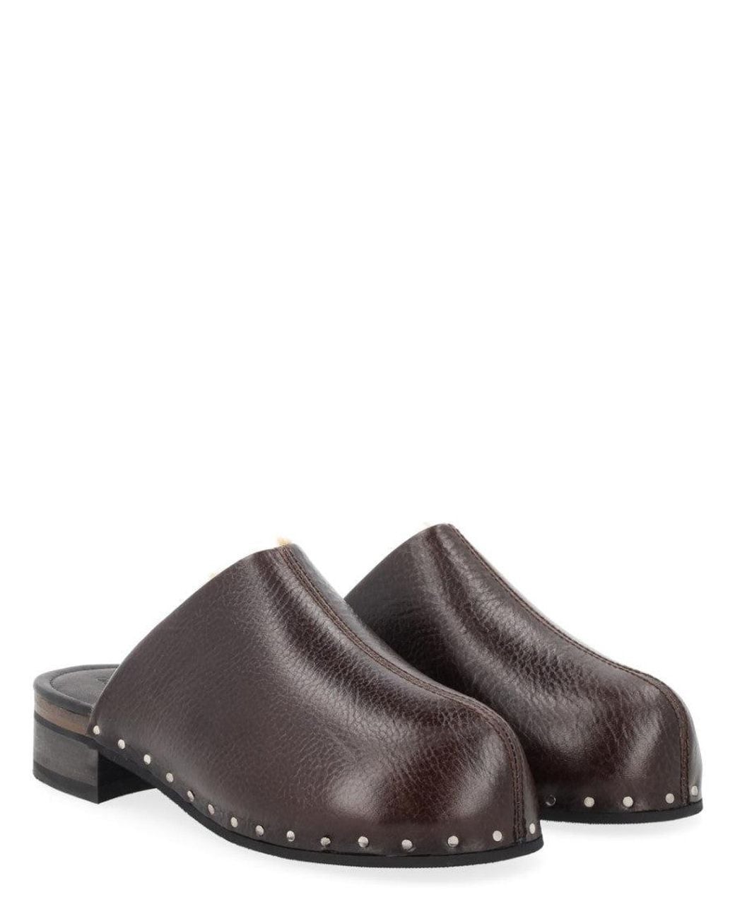 Our Legacy Brown Leather Mules