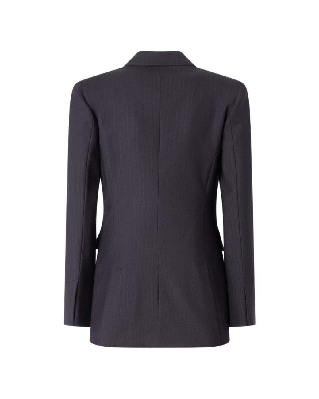 Pinko Blue Notched Lapel Blazer