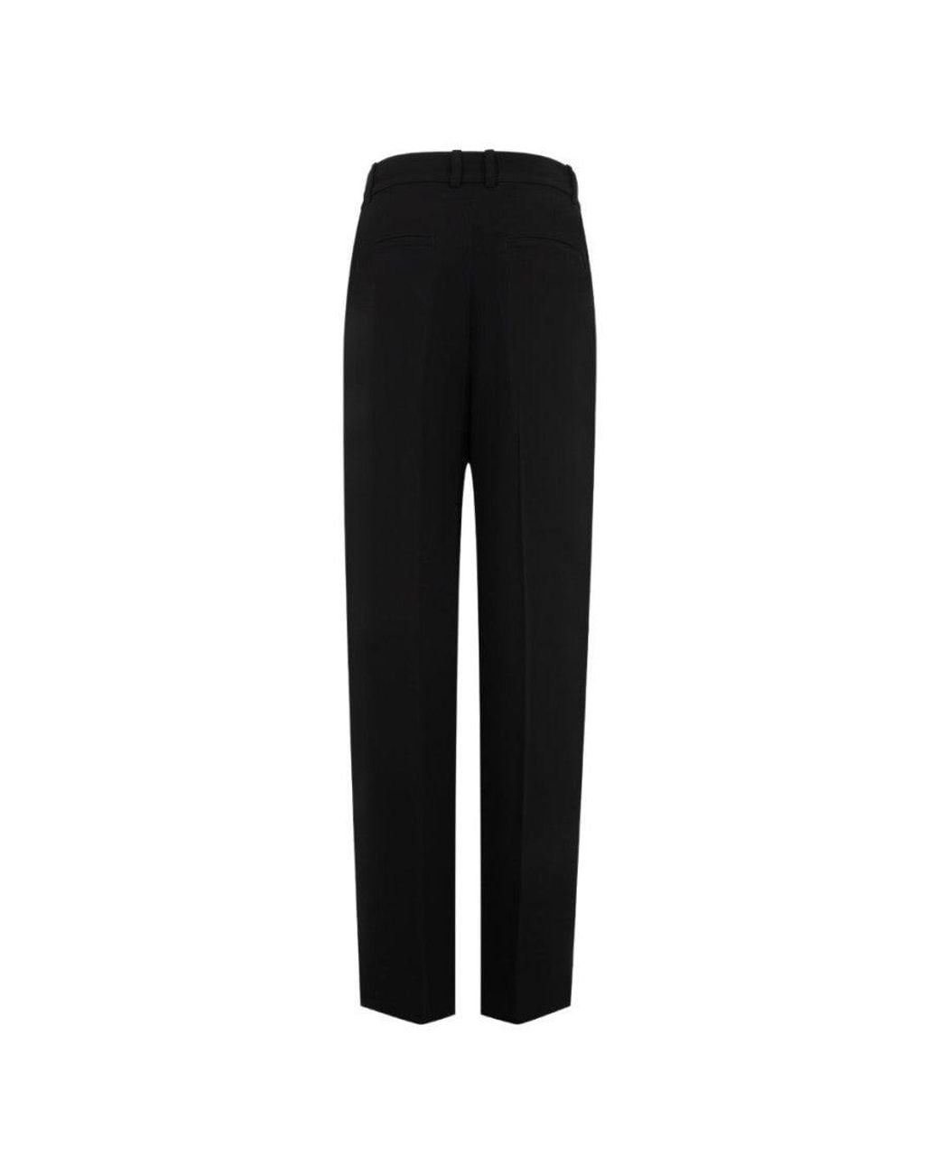 Totême Black Tailored Pleated Pants