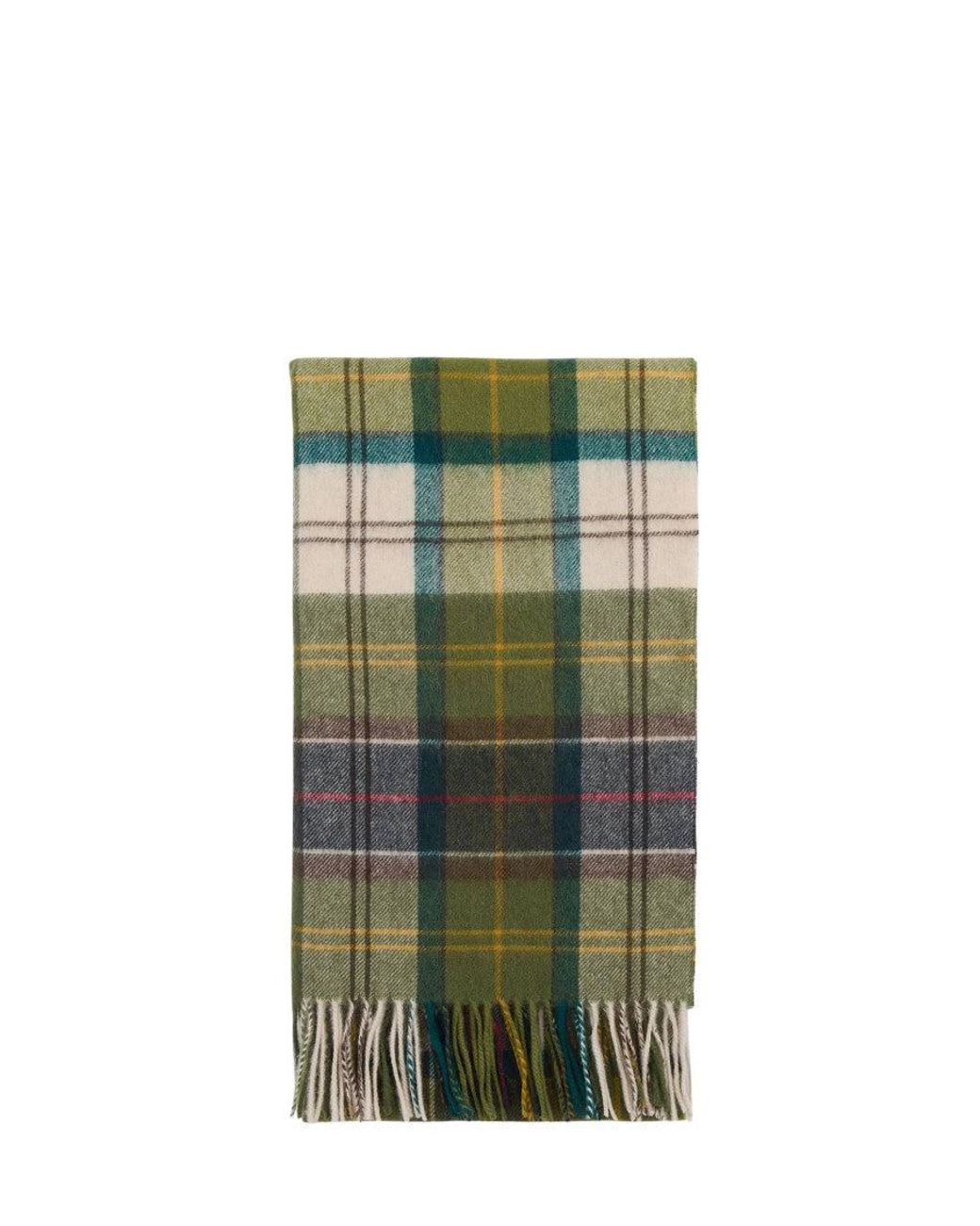 Barbour Green Check Scarf for men